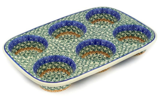 Ceramika Artystyczna, Grecian Sea, Muffin Pan