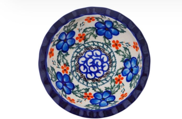 Ceramika Artystyczna, Cobblestone Garden, Scalloped Bowl 5"
