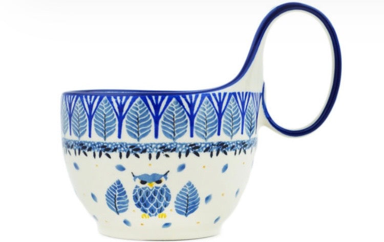 Ceramika Artystyczna, U4873 Pastel Hooter, Loop Mug/Bowl