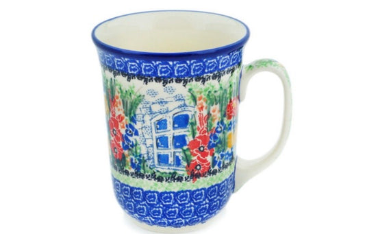 Ceramika Artystyczna, U4019 My Garden Window, Bistro Mug 17.5 oz