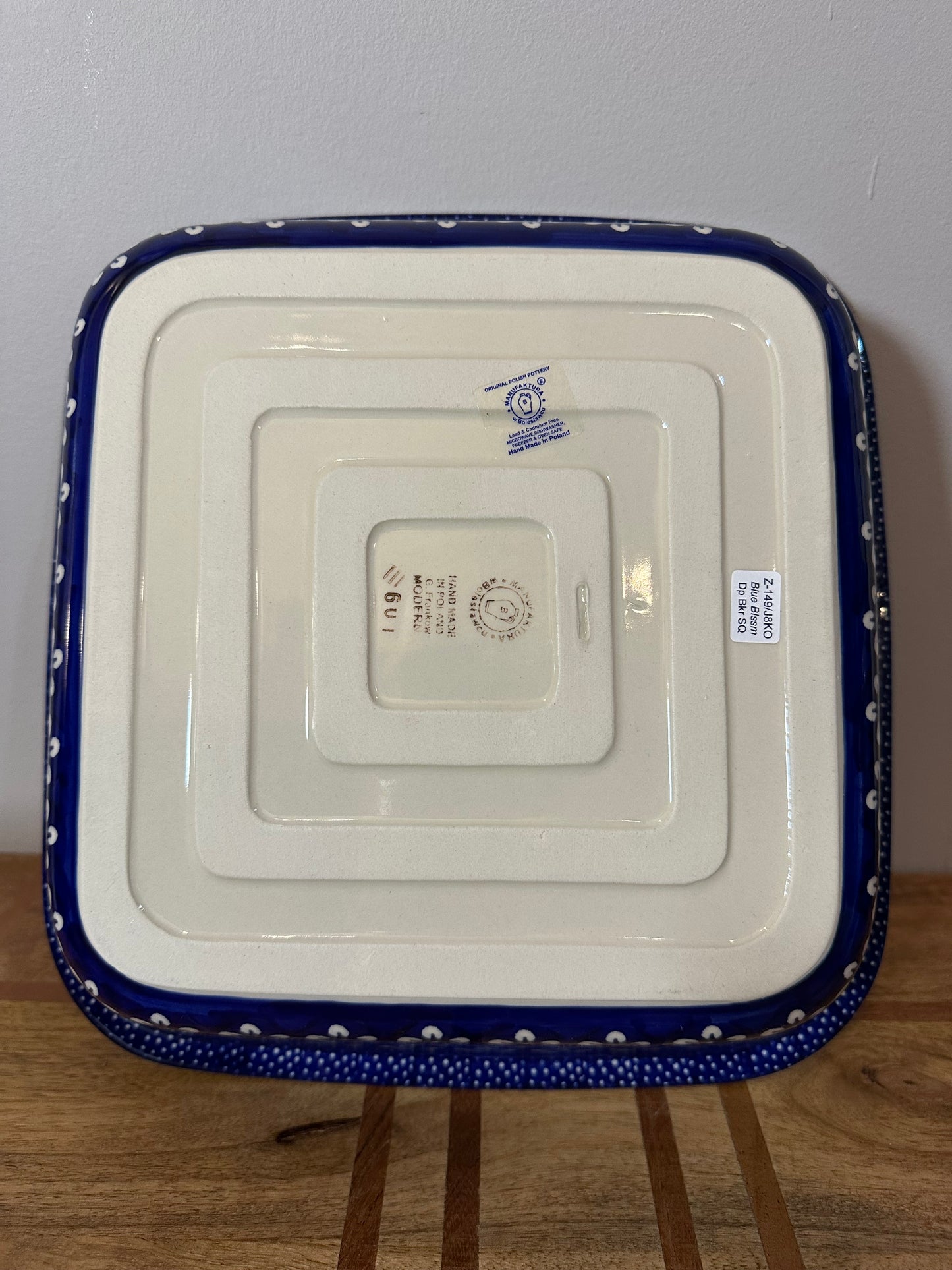 Manufaktura, Blue Blossom, Square Deep Baker