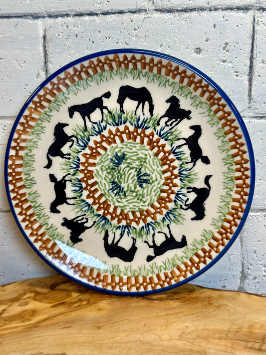 Manufaktura, Horsin' Around, Salad/Luncheon Plate 8.7"