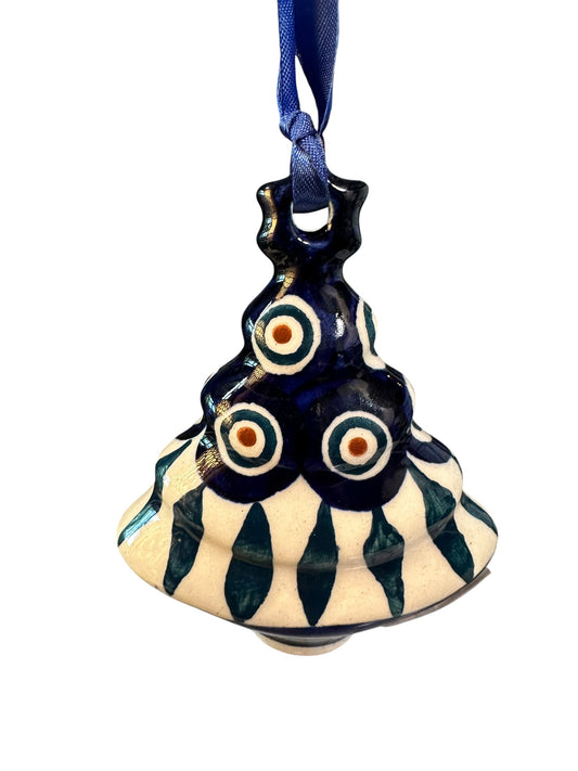 Manufaktura, Traditional Peacock Leaves, Flat Tree Ornament
