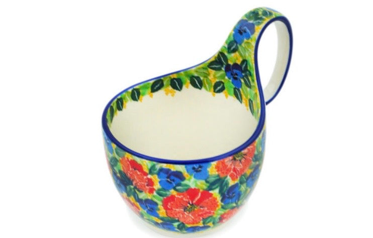 Ceramika Artystyczna, U4704, Flowers Collected On A Sunny Day, Loop Mug/Bowl