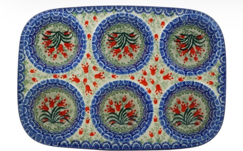 Ceramika Artystyczna, Crimson Bells, Muffin Pans