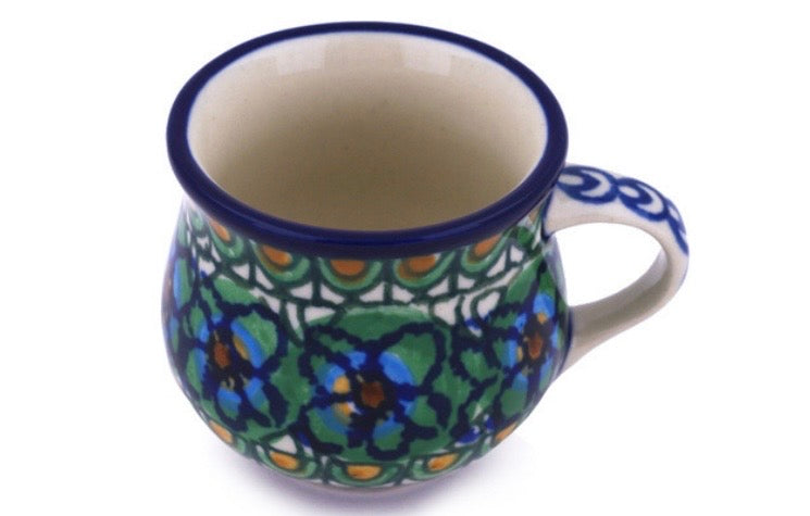 Ceramika Artystyczna, Unikat Mardi Gras, Espresso Cup and Saucer