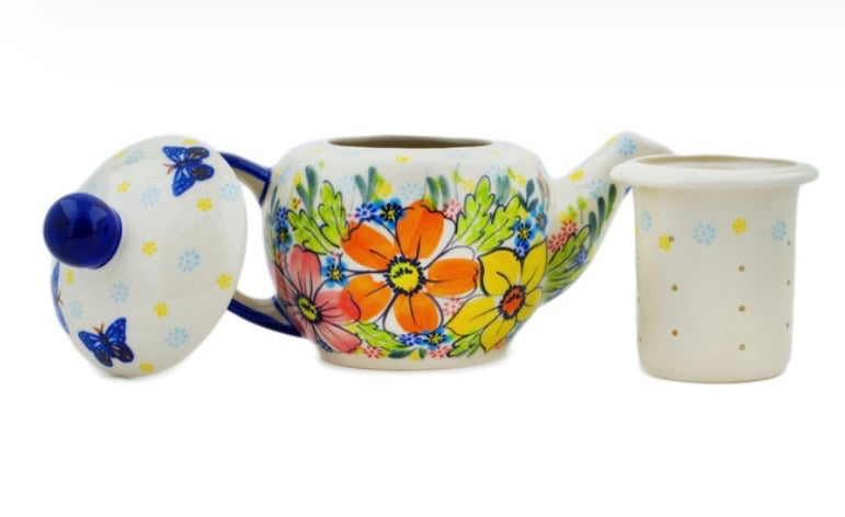 Vena, Unikat Retro Garden, Tea or Coffee Pot with Strainer