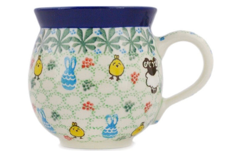 Ceramika Artystyczna, U5194, Spring Celebration, Large Bubble Mug 16 oz.