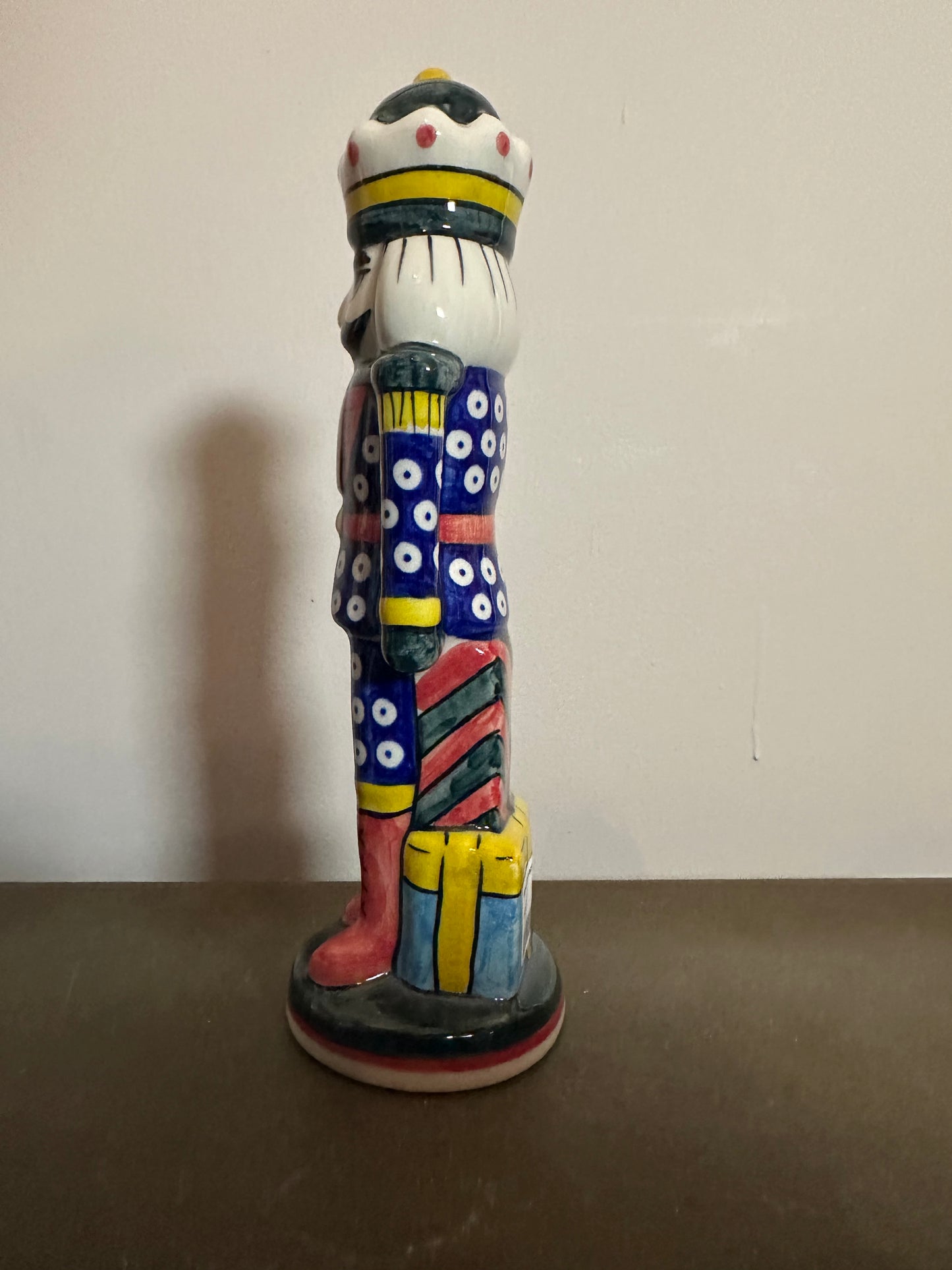 Vena Colorful Owl Eye, Large Nutcracker Figurine