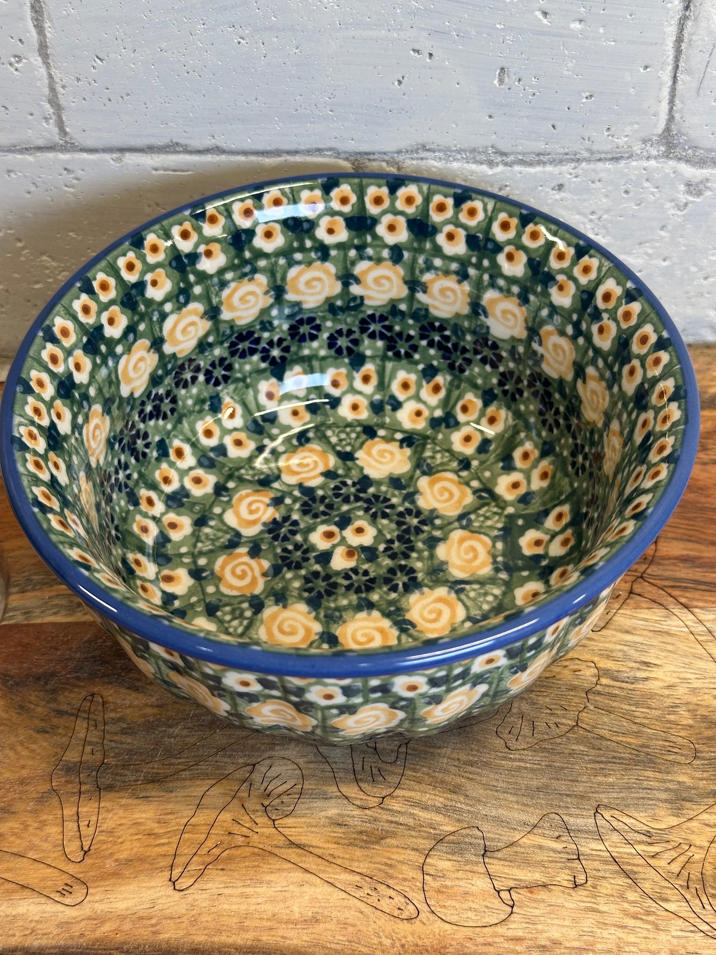 Manufaktura, Perennial Garden, Scalloped Bowl 5.5"