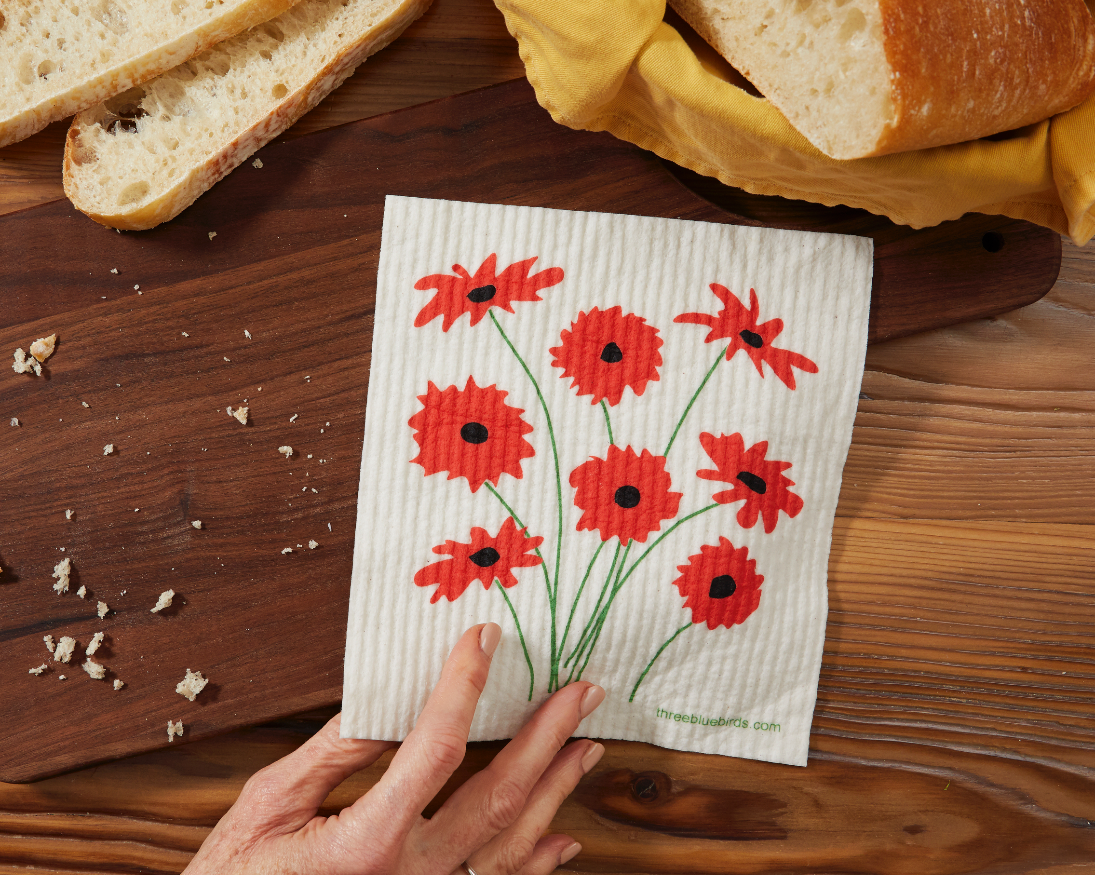 Gerbera Swedish Dishcloth