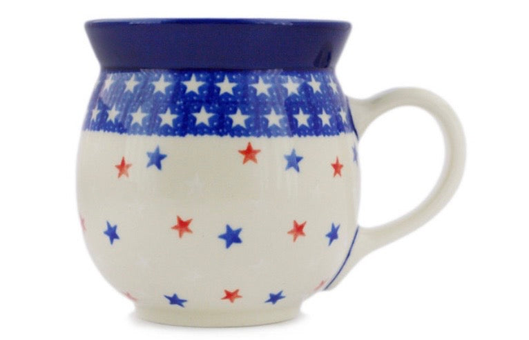 Ceramika Artystyczna, American Stars and Stripes, Large Bubble Mug