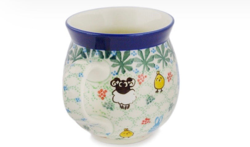Ceramika Artystyczna, U5194, Spring Celebration, Large Bubble Mug 16 oz.