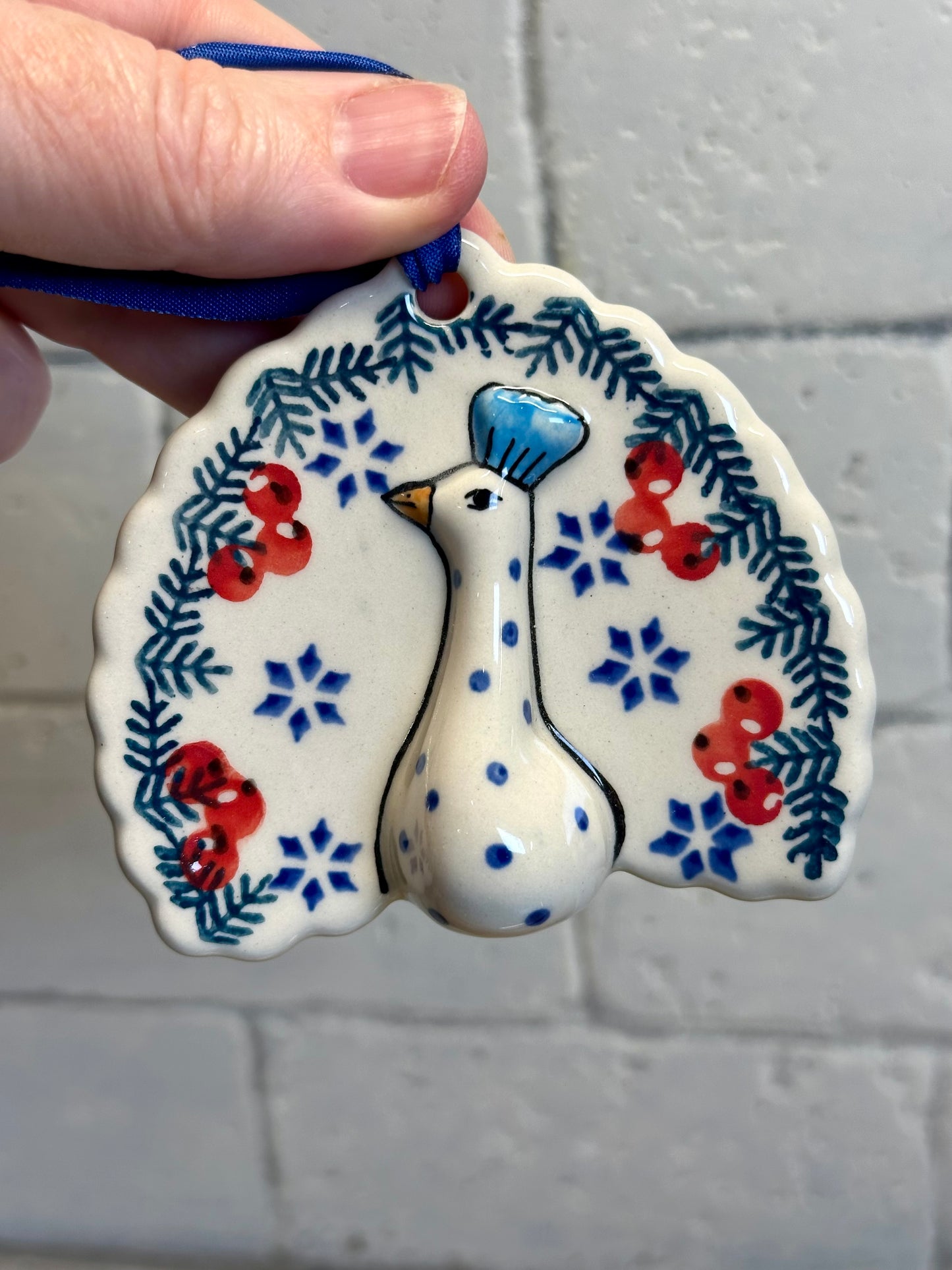 Manufaktura, Gile Carolers, Peacock Ornament