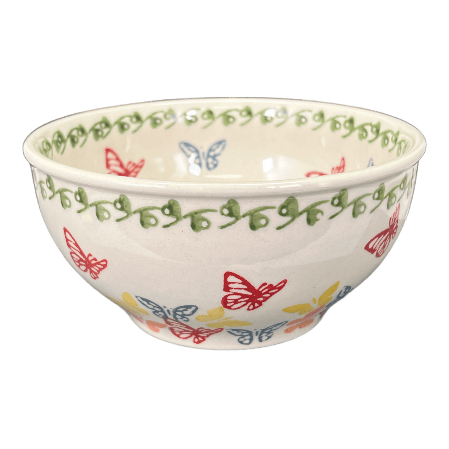 Bowl, Round, Tapered, 5.25" in "Butterfly Buffet" by Manufaktura