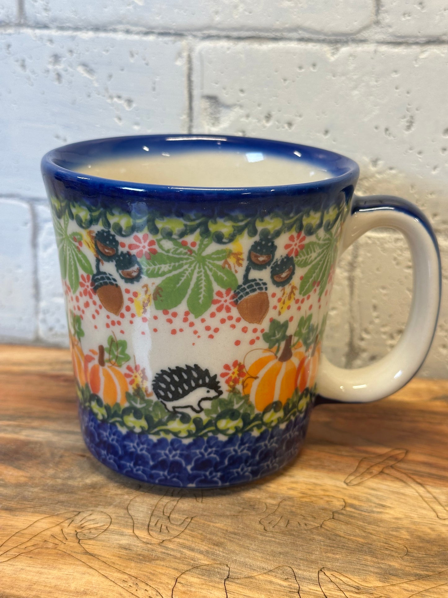 Kalich, Acorn, Hedgehog, Pumpkin, Straight Mug 15 oz.