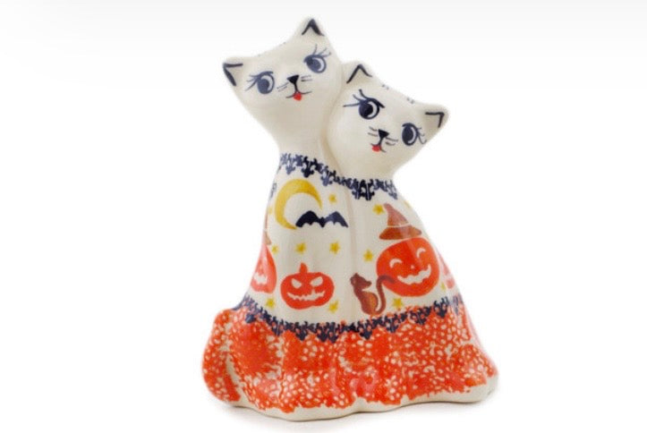 Bona,  Halloween Spooky Pumpkin, Cats Figurine