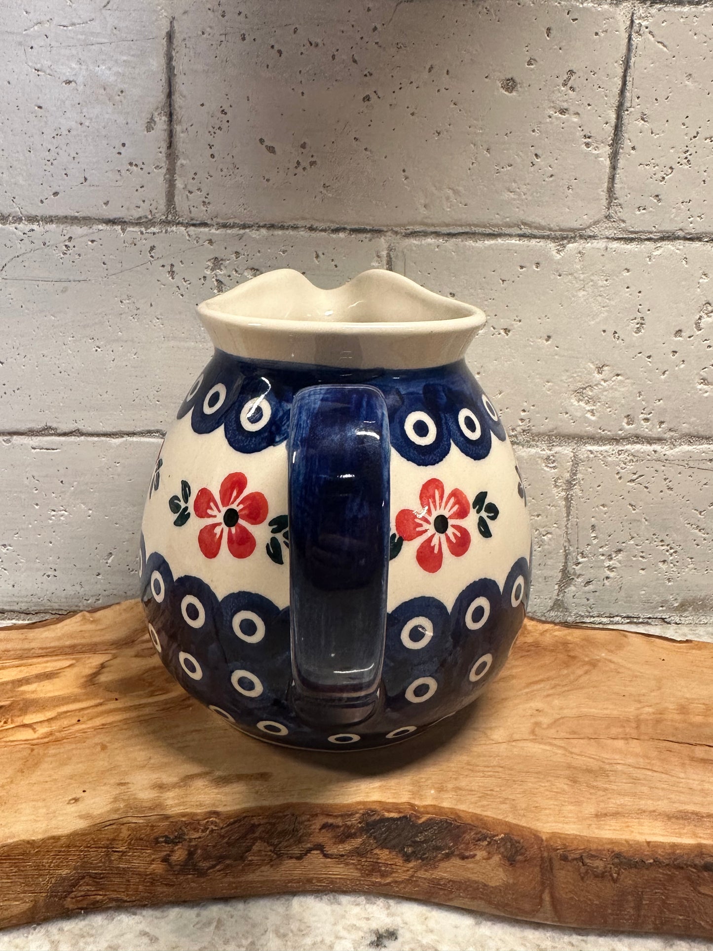 Wiza Red Floral Pitcher