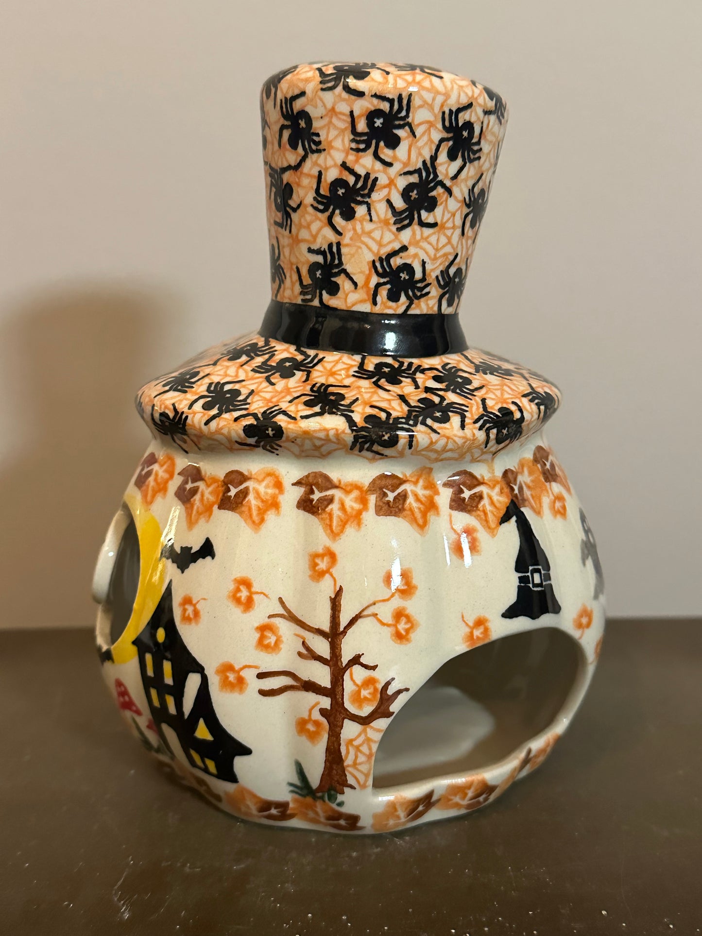 Vena Enchanted Pumpkin Jack'O'Lantern with Top Hat