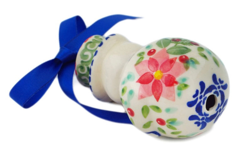 Manufaktura Polish Pottery, Precious Pentas, Snowman Ornament