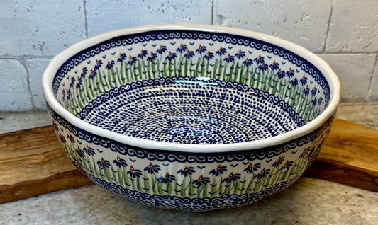 Manufaktura, Addie Jo, Large Agata, Scalloped Bowl 11"