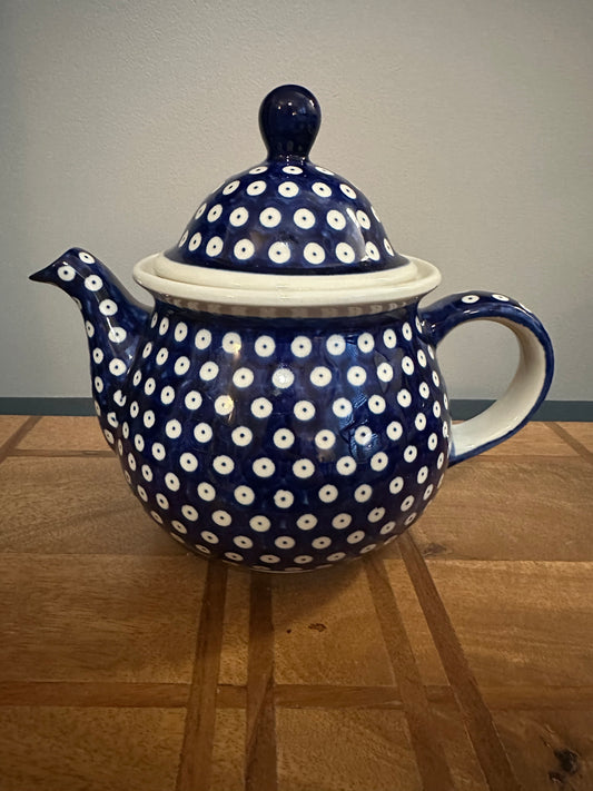 Zaklady Polish Pottery, Owls Eye, Coffee/Tea Pot