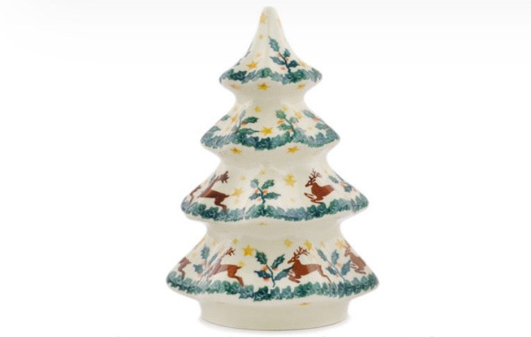 Ceramika Artystyczna, Running Reindeer, Tree Figurine,