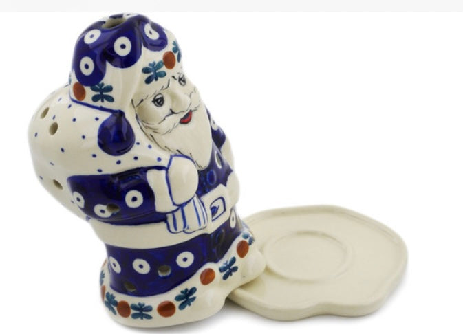 Manufaktura Polish Pottery, Traditional Mosquito, Santa Luminary