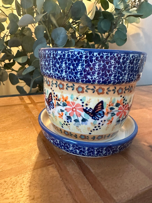 Manufaktura Polish Pottery, Signature Unikat, Victoria Medium Planter