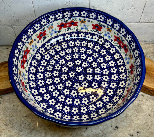 Manufaktura, Polonaise, Agata Scalloped Large Bowl 11"