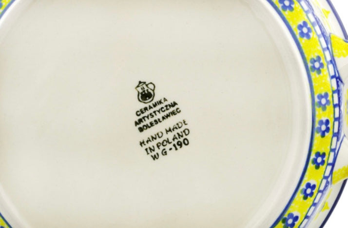 Ceramika Artystyczna, Sunshine, Round Baker with Handles