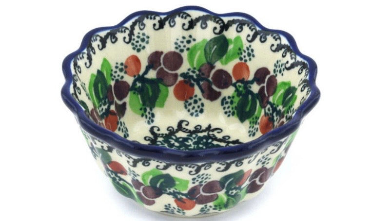 Ceramika Artystyczna, Berry Garland, Fluted Bowl