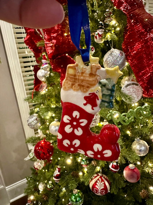 Manufaktura Red Blossom Stocking Ornament