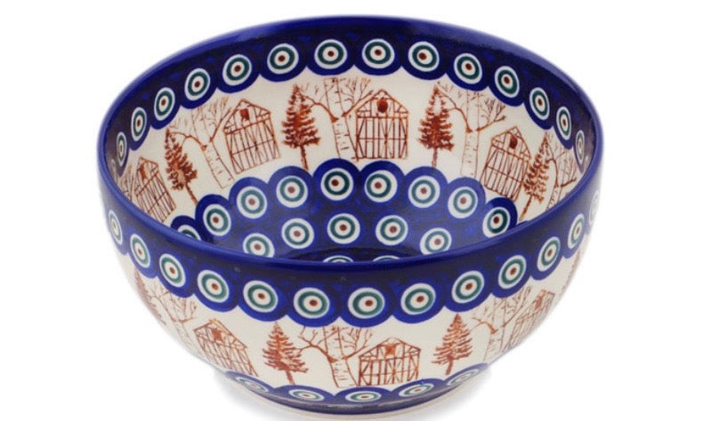 Bona, Blue Eyes Village, Bowl, 7.5"