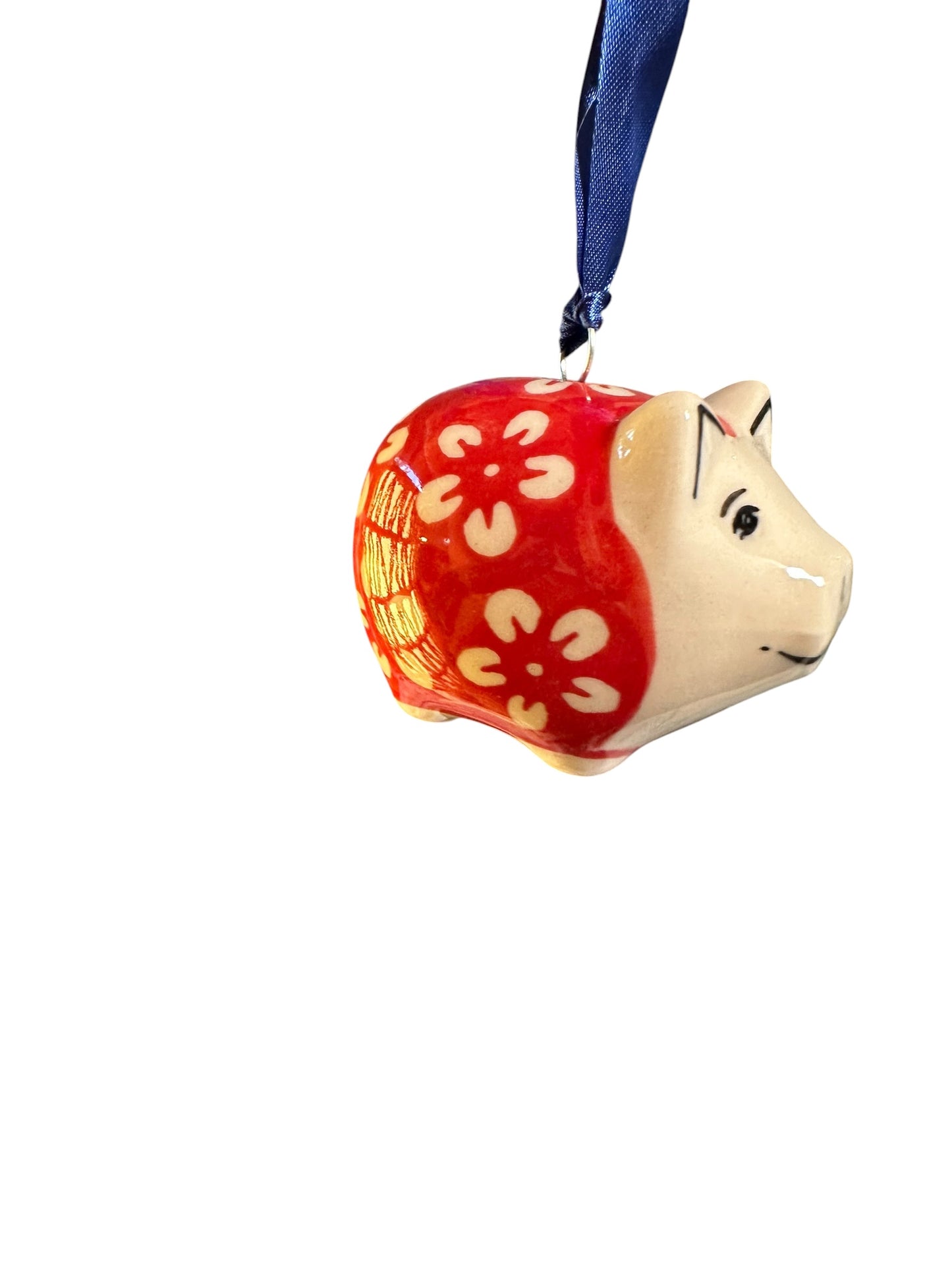 Manufaktura, Red Blossom, Piggy Ornament