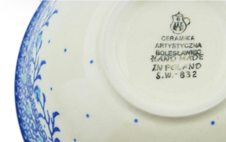 Ceramika Artystyczna, Winter Blue Bird, Bowl