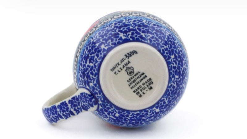 Ceramika Artystyczna, Robin's Wreath, Medium Bubble Mug