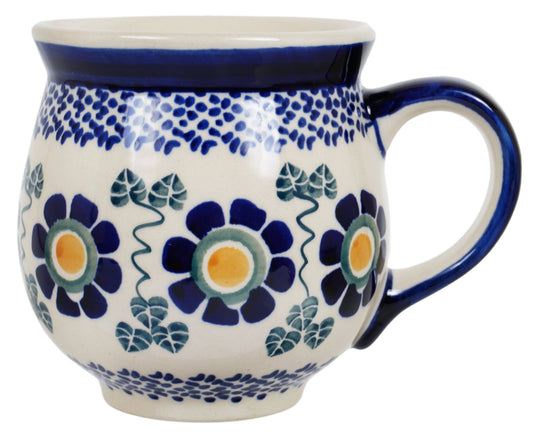 Mug, Belly Mug, 16 oz Large in "Simple Symmetry" by Manufaktura