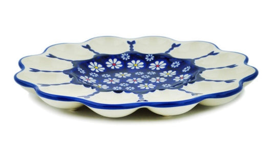 Manufaktura Signature Unikat, Daisy Jazz, Egg Plate 10"