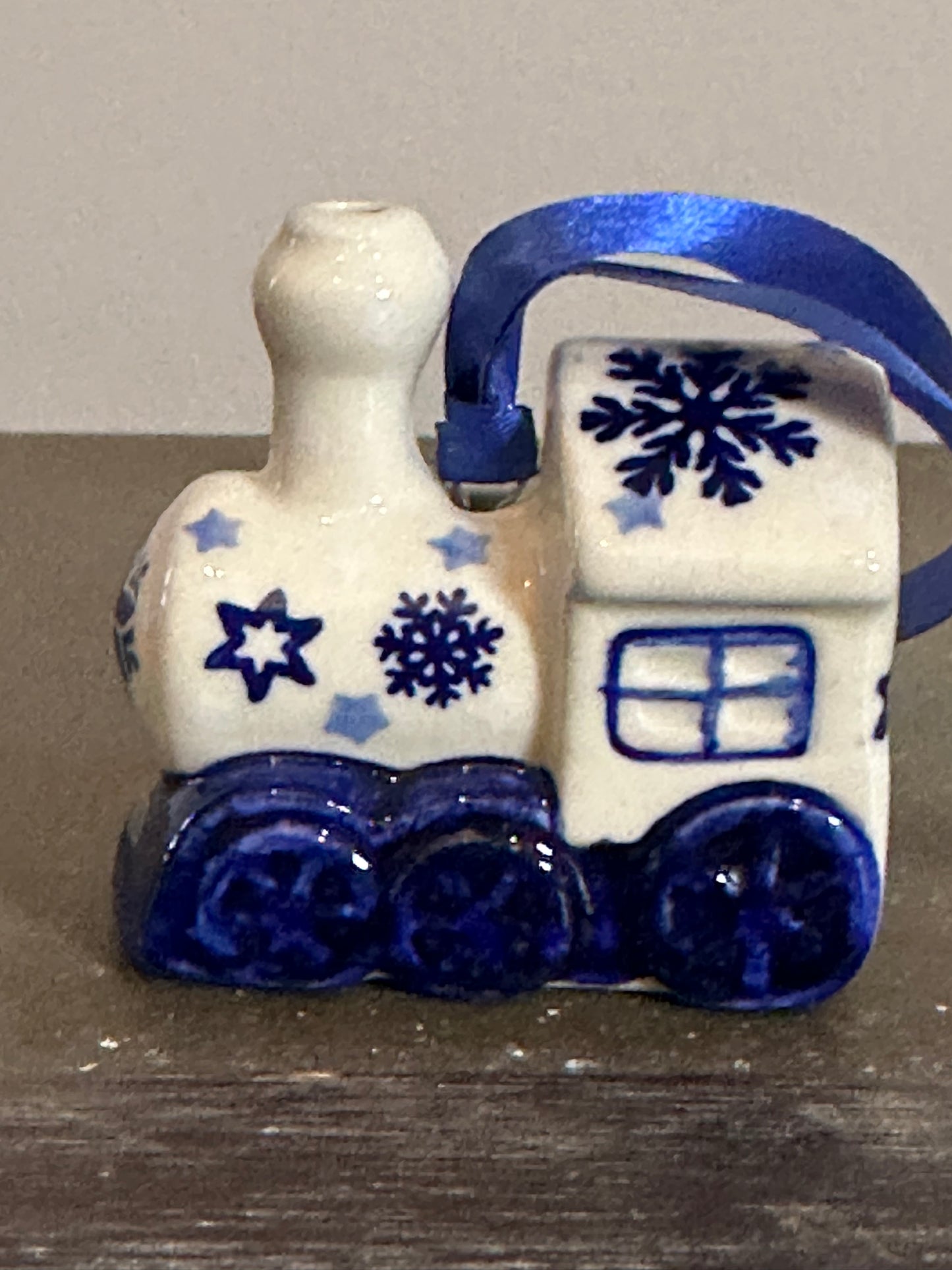 Manufaktura Snowflakes Train Ornament