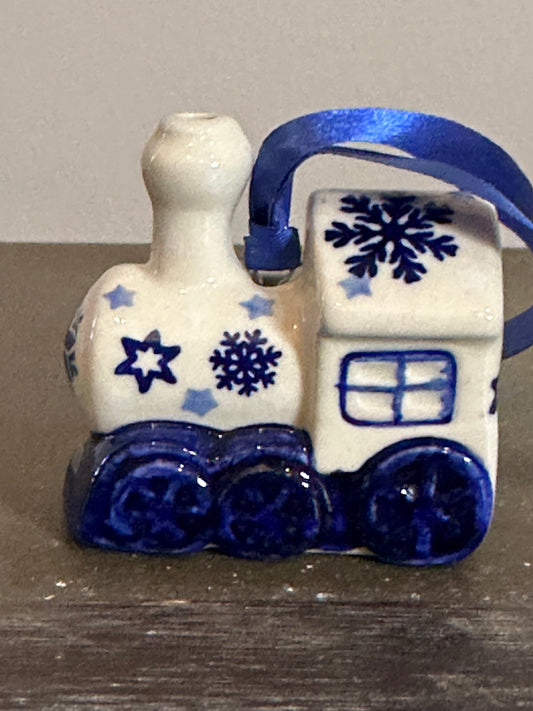 Manufaktura Snowflakes Train Ornament