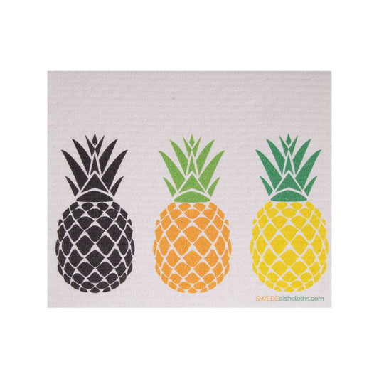 Swedish Dishcloth Three Pineapples