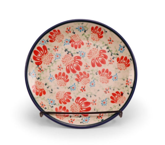 Zaklady Polish Pottery, Flower Parade, Dessert Plate