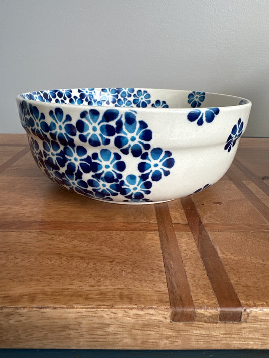 Zaklady Polish Pottery, Sweet Petunia, 7" Bowl