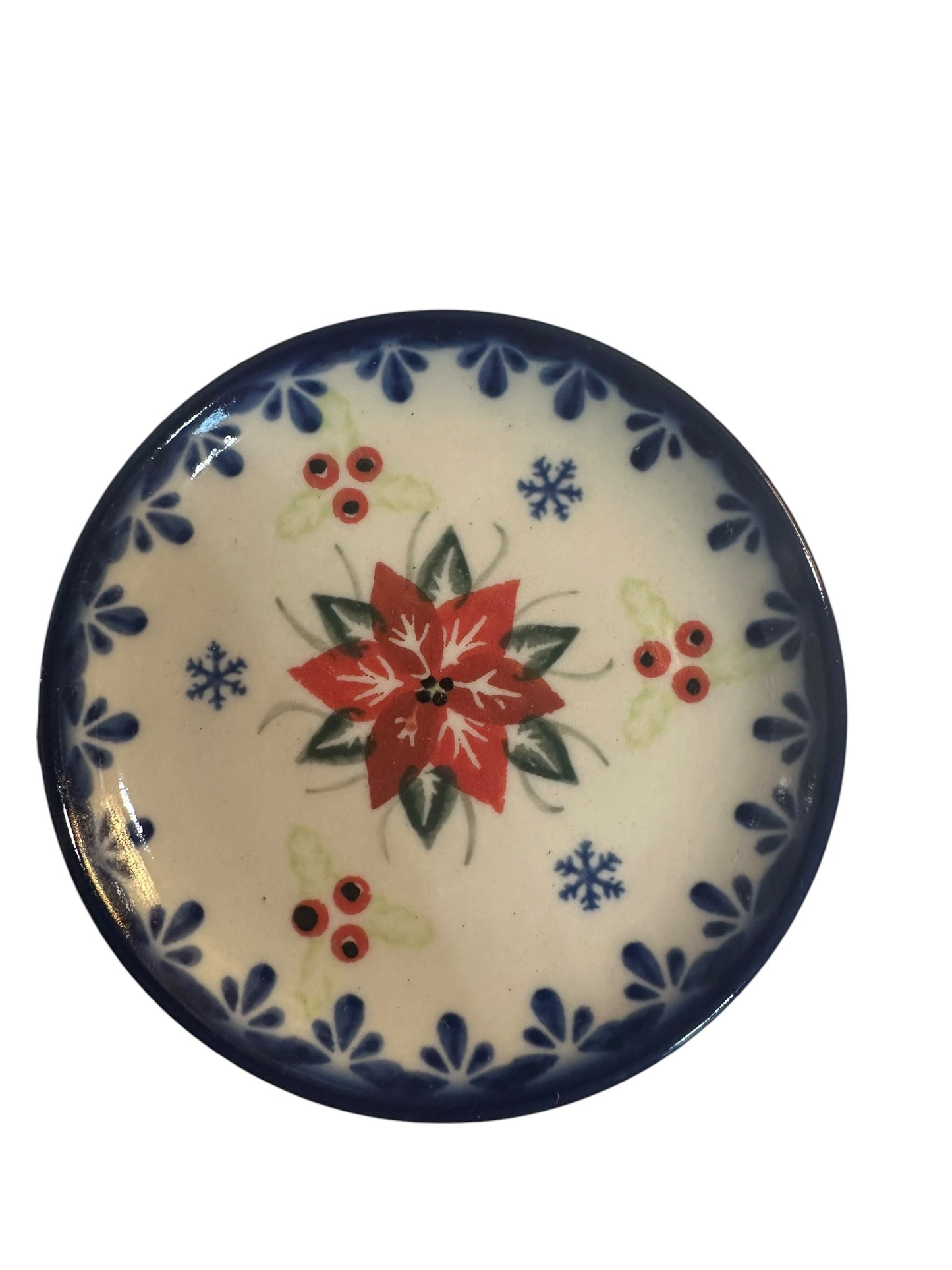 Bona, Poinsettia Charm, Coaster/Mini Plate