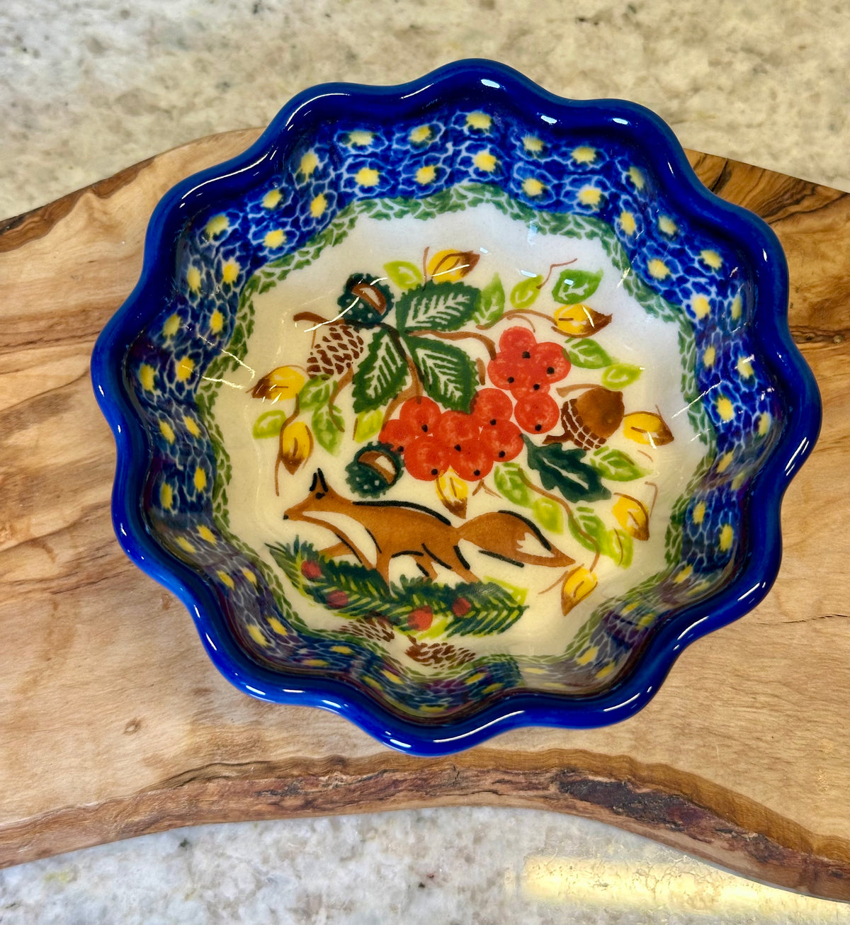 Kalich, A1 Level, Fox, Mushroom, Pinecones, Berries, Small Babka Bowl