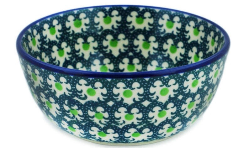 Ceramika Artystyczna, Green Crown, Bowl, 5"