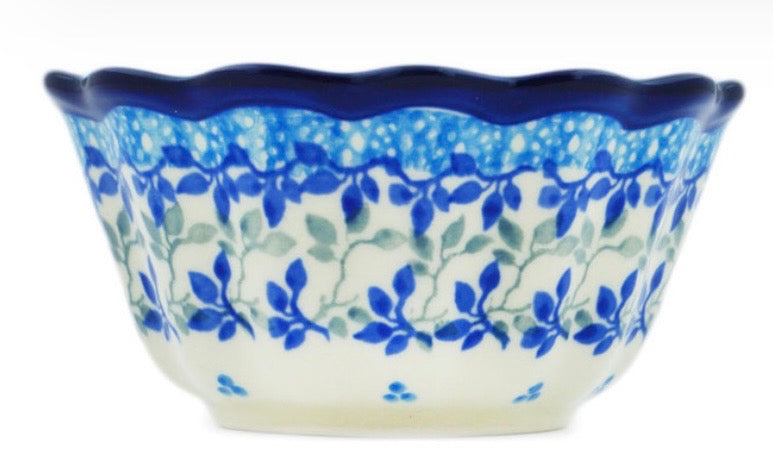 Ceramika Artystyczna, Blue Grove, Fluted Bowl