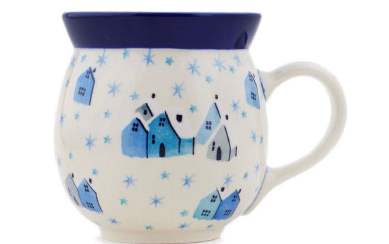 Ceramika Artystyczna, U5182, Winter Village, Large Bubble Mug