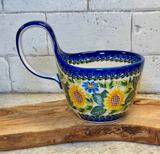 Kalich, Sunflowers, Blue Flowers, Loop Mug/Bowl